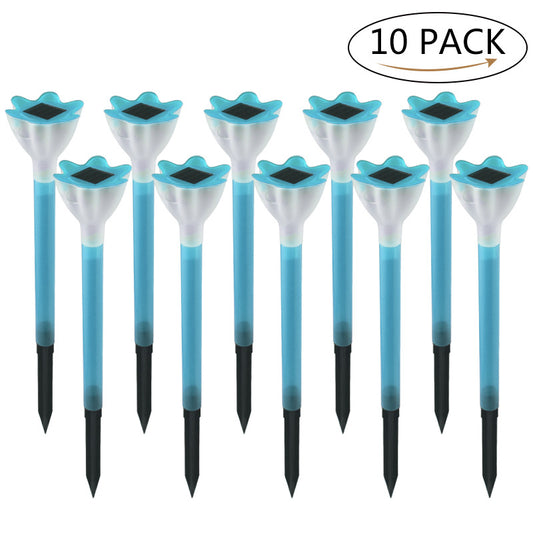 Luz Solar LED Decorativa em Forma de Flor para Jardim